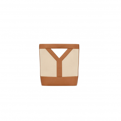 YSL Y BUCKET IN CANVAS AND LEATHER 808224FAC7T9637 (30*33*10cm)